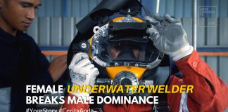 female underwater welder breaks male dominance