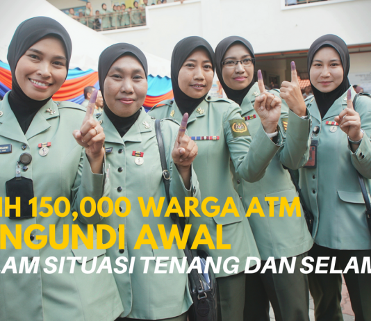 Lebih 150,000 warga ATM mengundi awal